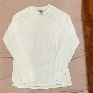 Gildan White Long Sleeve Unisex